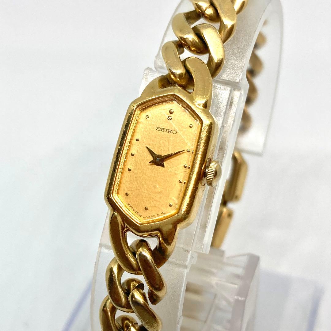 新品電池　稼働品　SEIKO セイコー ブレスウォッチ　喜平　腕時計　クォーツ