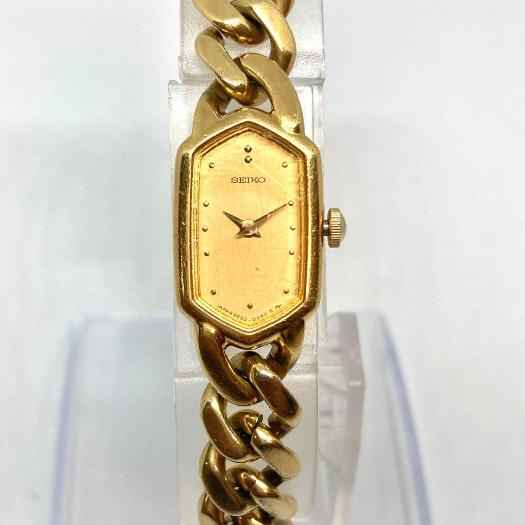 新品電池　稼働品　SEIKO セイコー ブレスウォッチ　喜平　腕時計　クォーツ