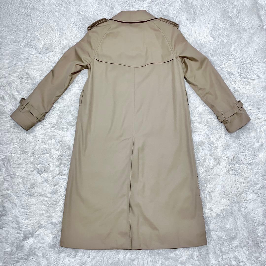 【美品】バーバリー ステンカラーコート ビンテージ ノバチェック ベルト S