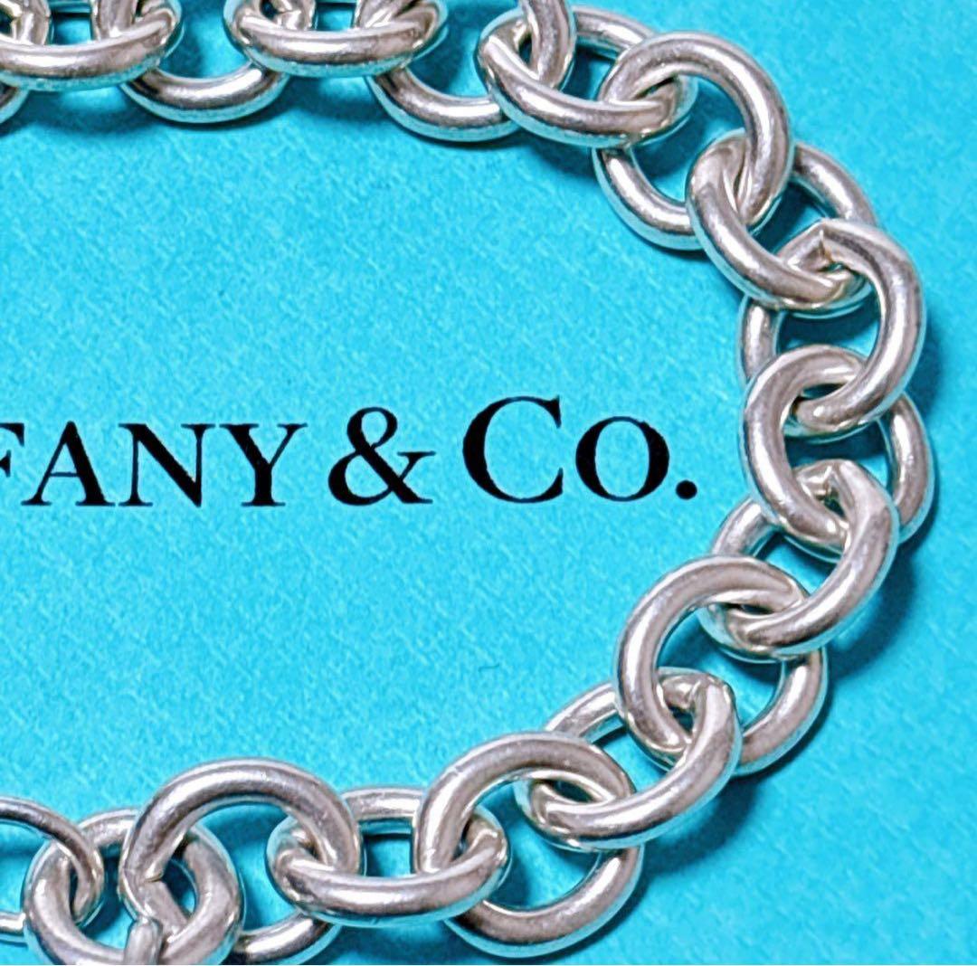 【美品】19cmティファニー リターントゥ オーバルタグ ブレスレット SV