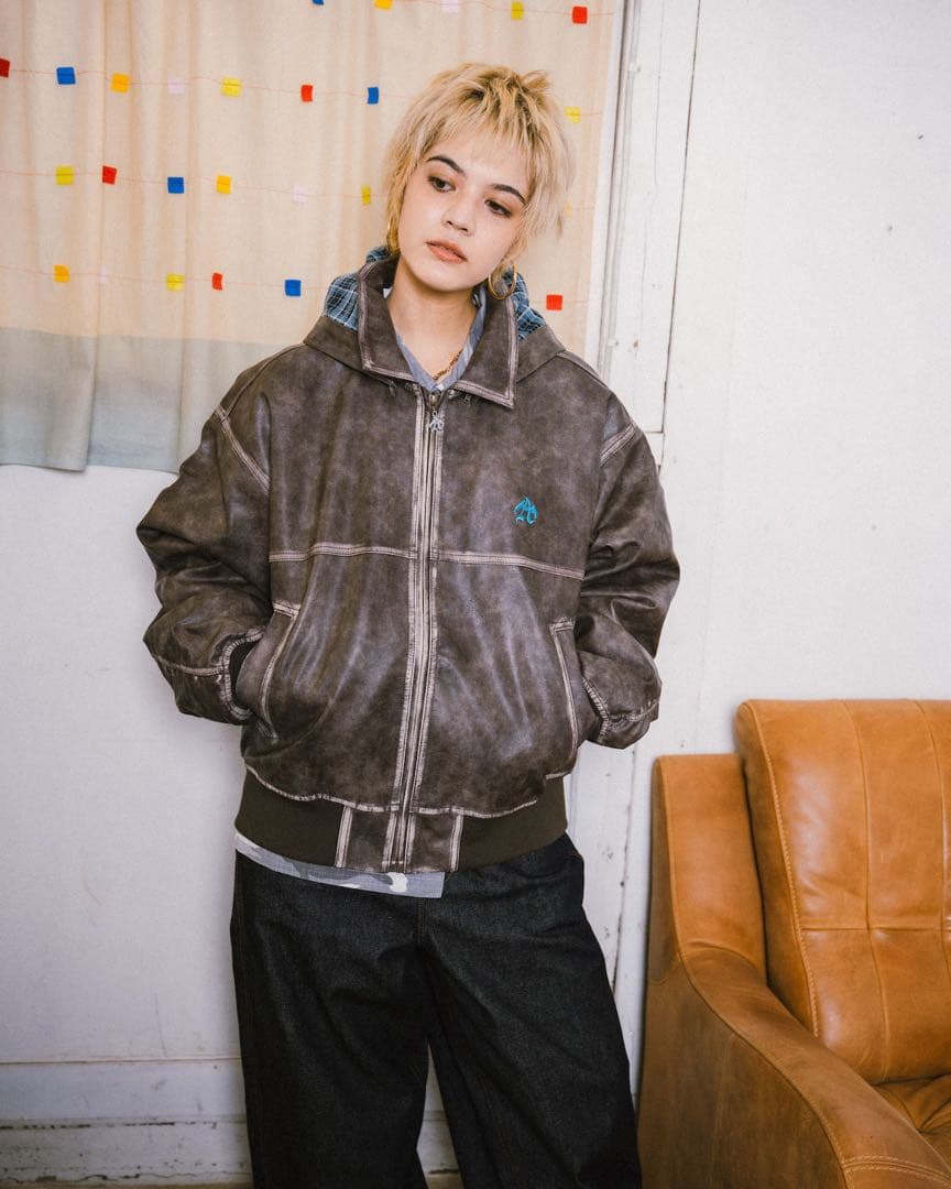 〚激レア〛Antimid PU LEATHER JACKET レザージャケット