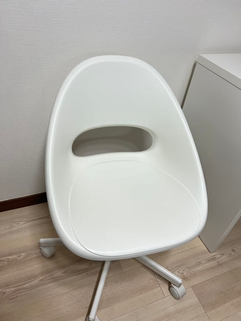 【東京都引取限定】IKEA デスクミッケ＆チェアLOBERGETホワイト