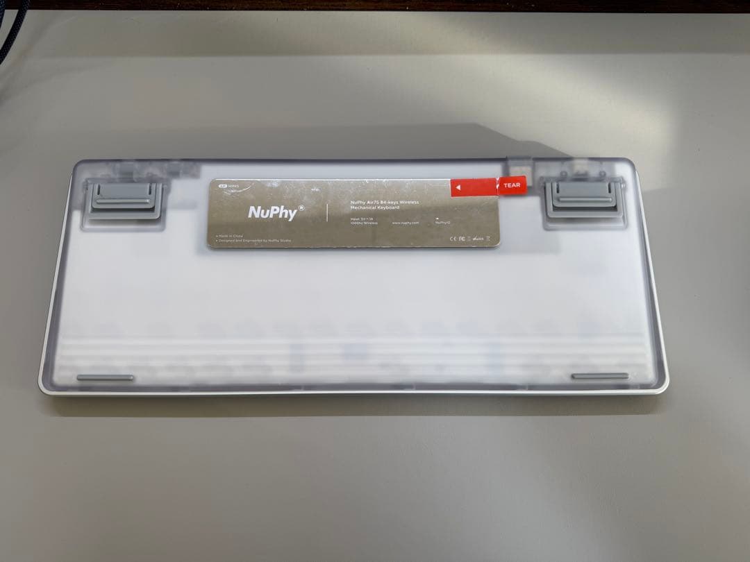 【専用出品】Nuphy Air75 V3 （ホワイト・茶軸・US配列）