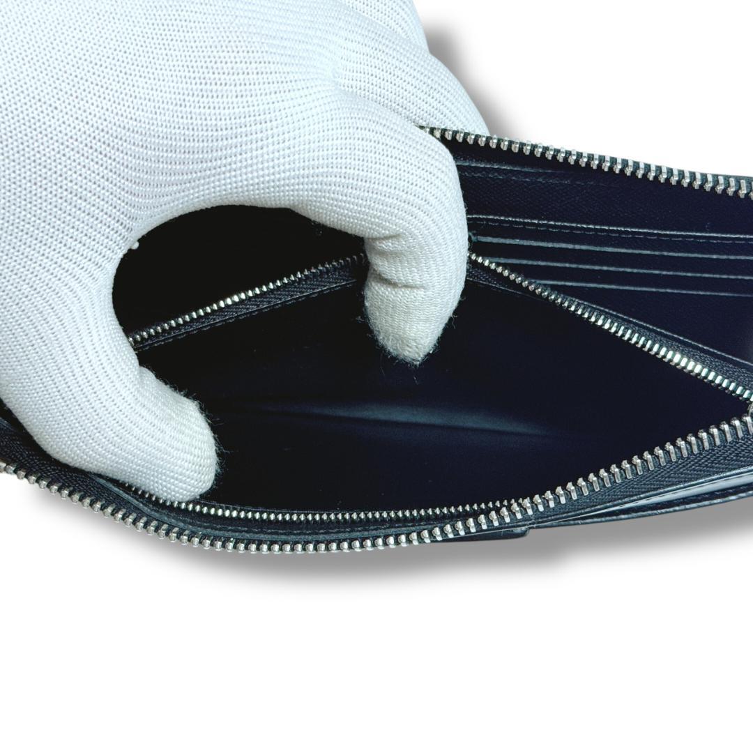 【超美品】ルイヴィトン ジッピードラゴンヌ ダミエ グラフィット 長財布