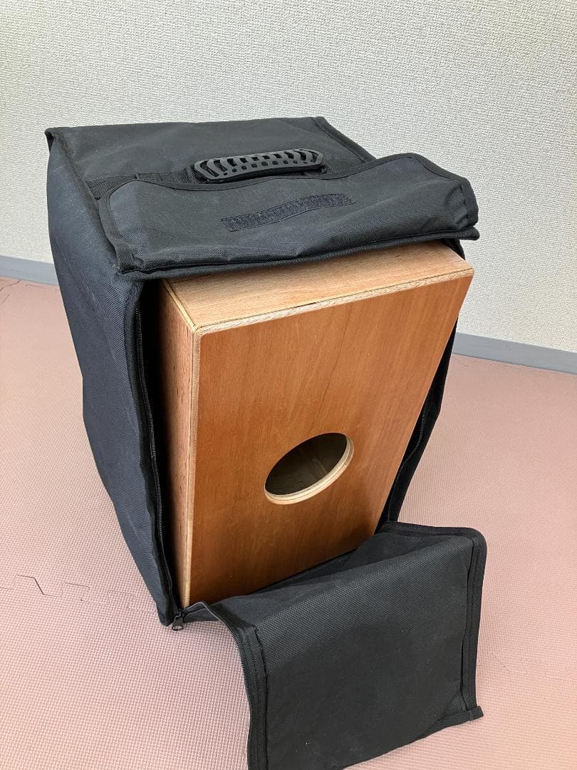 カホン（ケース付き）（ハンドメイド、スナッピー、ゴム足付き）