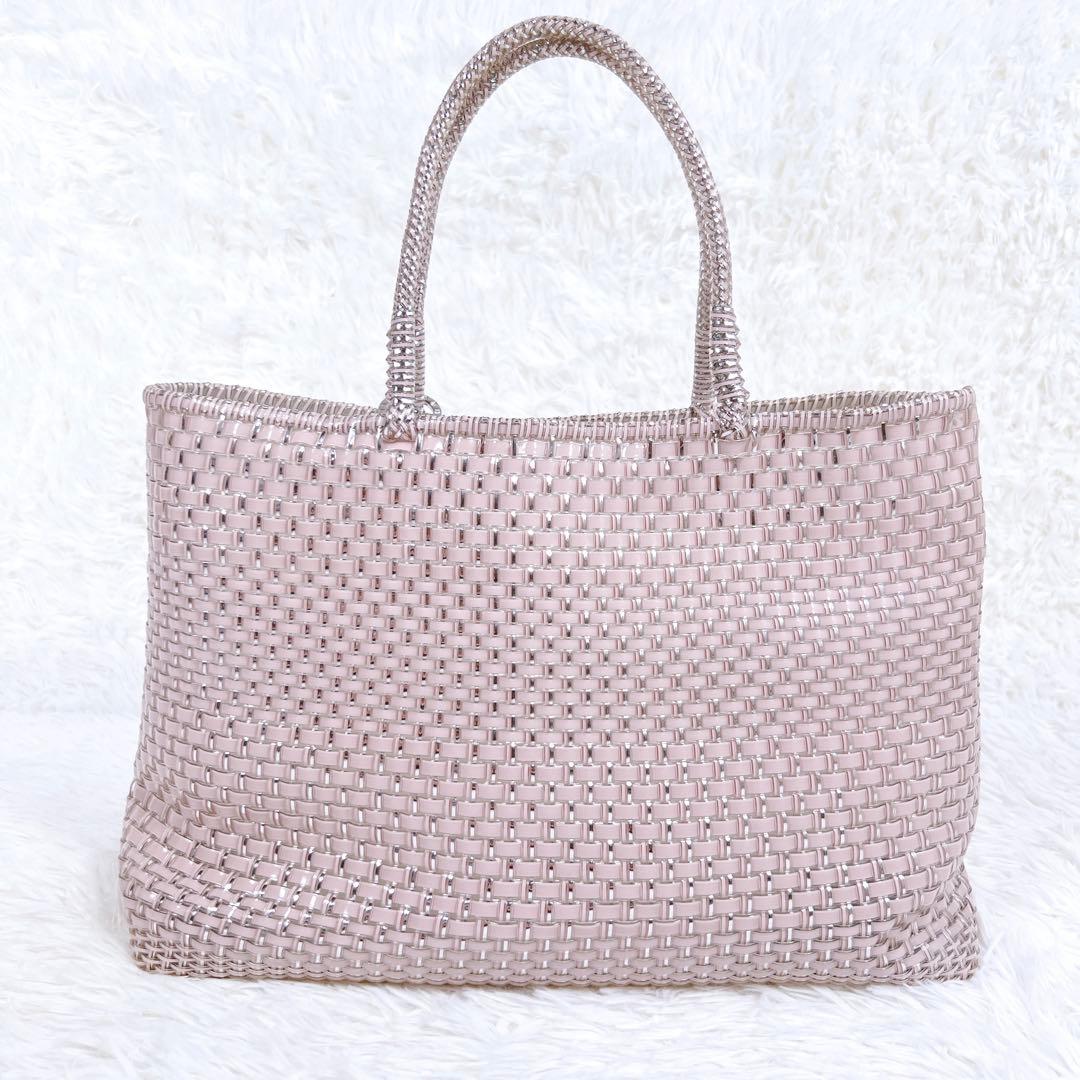 美品✨アンテプリマ イントレッチオ パウダリーピンクシルバー インナーバッグ付