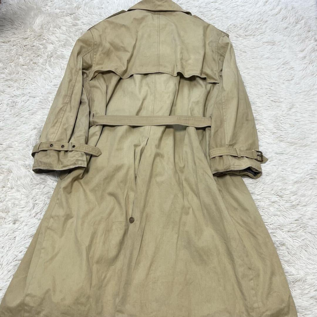 XXL相当 EMPORIO ARMANトレンチコート ロング　ベージュ　メンズ