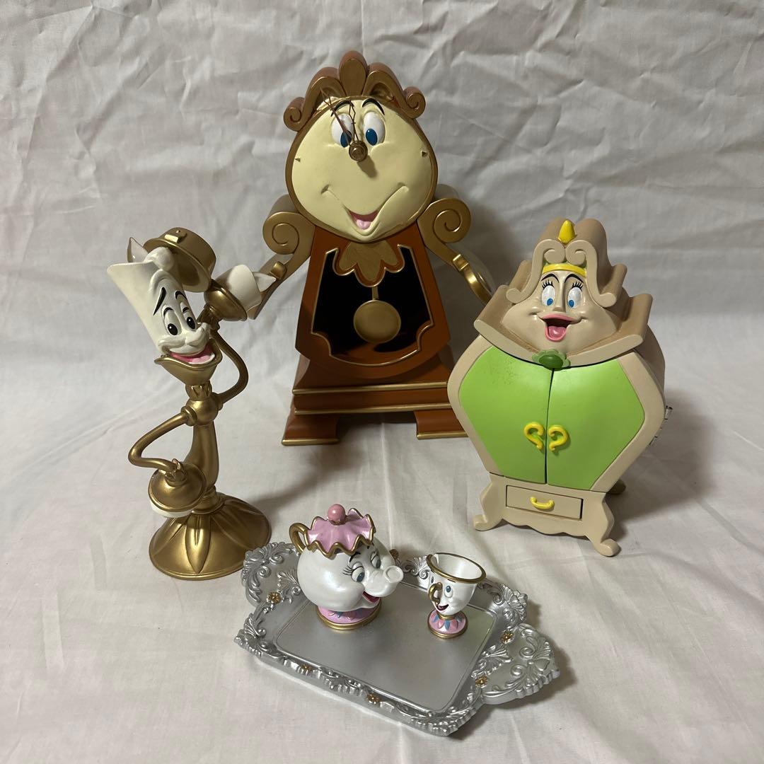 美女と野獣 グッズ フィギュア 置物 4点セット