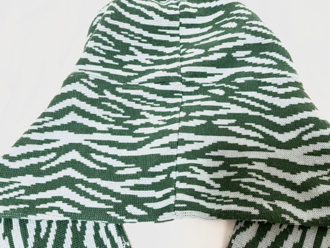 BoTTボットフードマフラーZebra Hood Scarf greenグリーン
