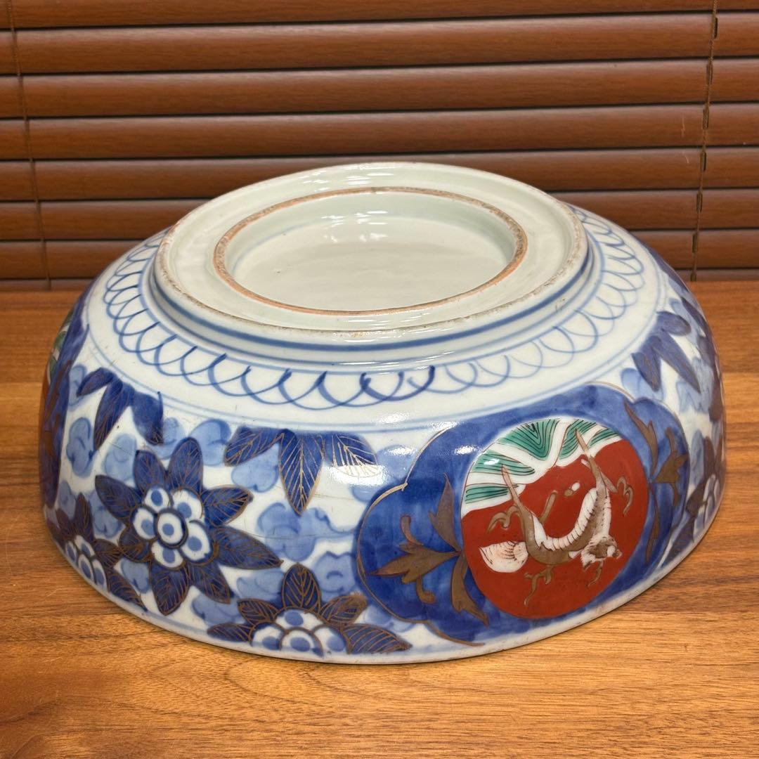江戸時代　古伊万里　赤絵大鉢