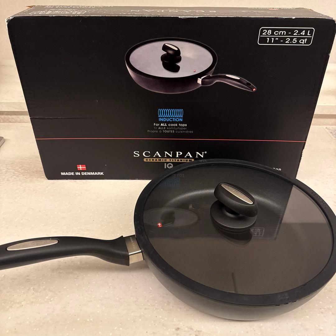 スキャンSCANPAN IQ ソテーパン 28cm 蓋付き IH可