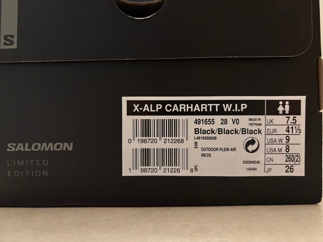 Carhartt WIP × Salomon X-ALP カーハート