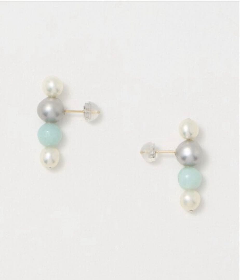 ＜les bonbon＞パール AMZ STUD ピアス