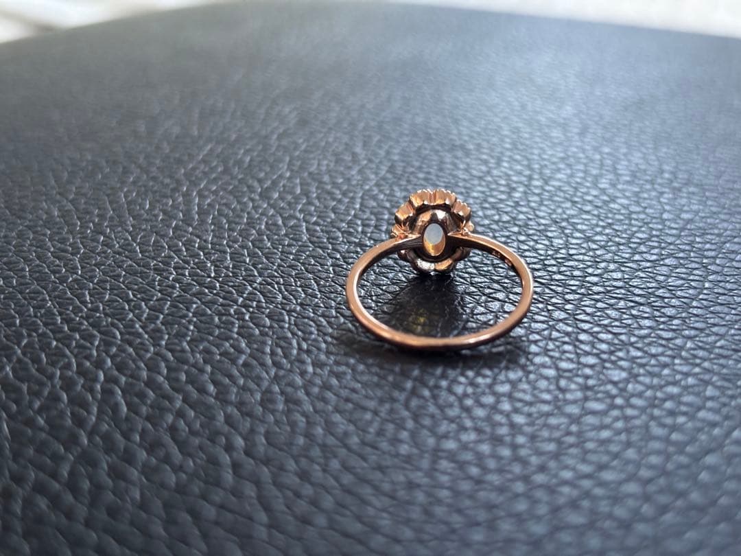 【ete】オパール　アンティーク調デザインリング