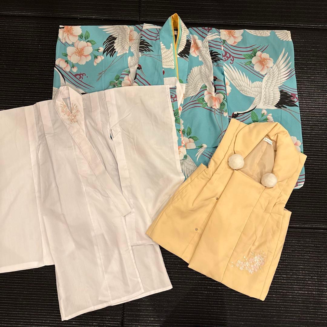 被布 七五三 着物 鶴 catherine cottage 3歳