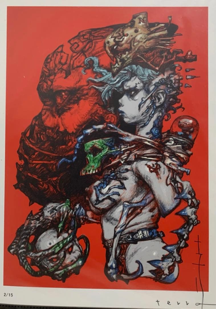 J*P様 限定15 寺田克也　直筆サイン入り　複製原画