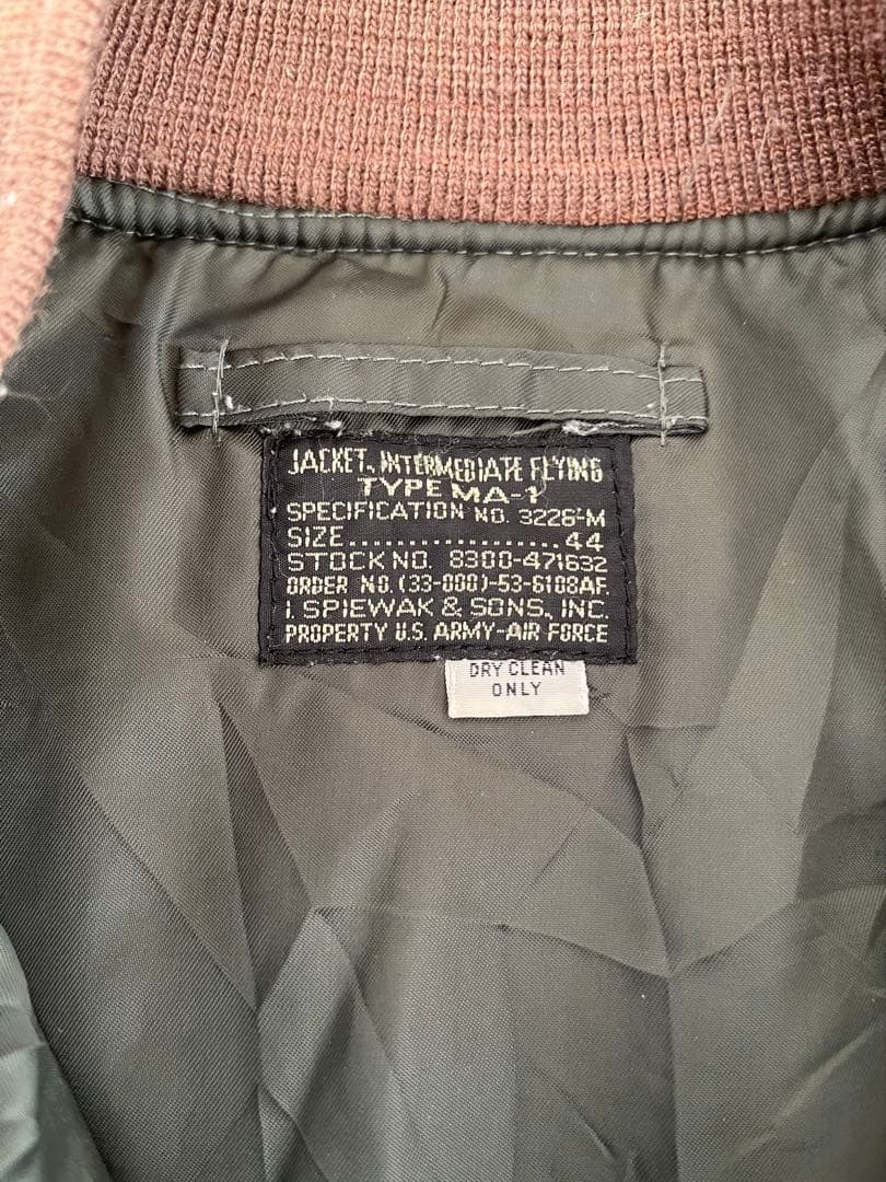 SPIEWAK GOLDEN FLEECE MA-1 USA製 スピワック