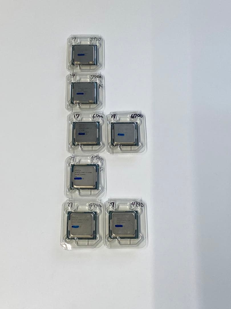 CPU INTEL CORE i7 系 5種 計7枚 8700他 ジャンク