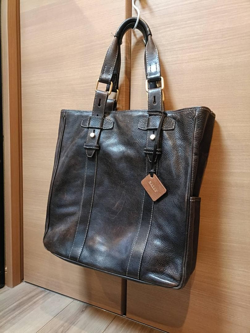 【バリー】BALLY トートバッグ 本革レザー / スイス製【美品】