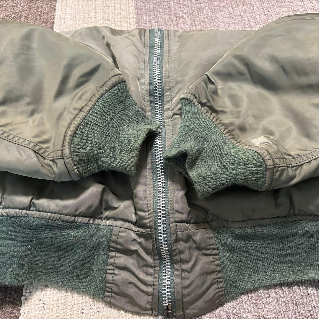 【美品】80s USA製 ALPHA INDUSTRIES MA-1 L 短丈