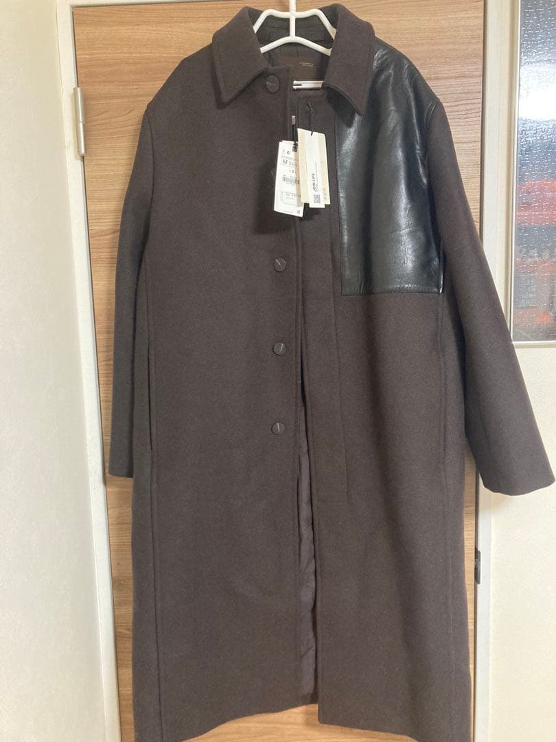 新品！ZARA studio nicholson パッチ レザー コート M