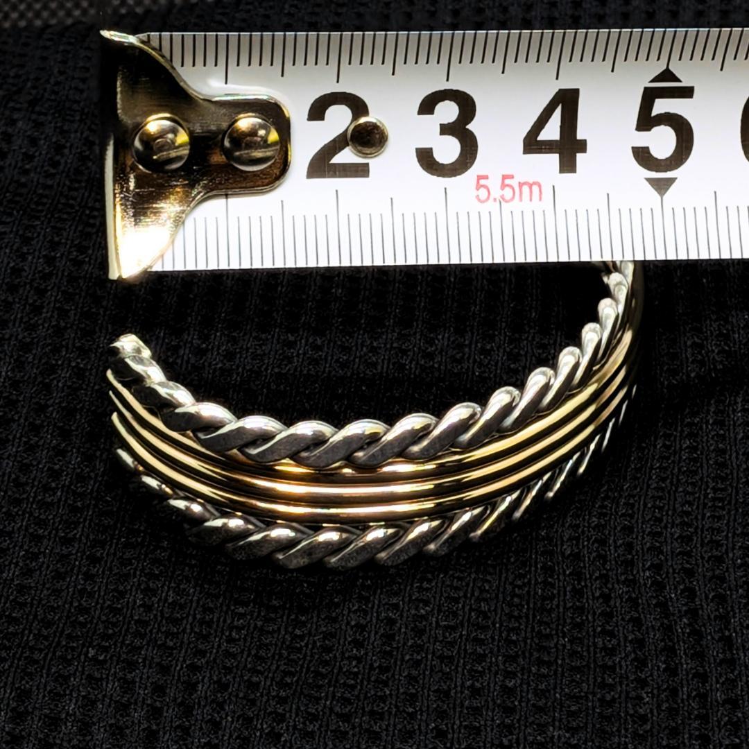 【美品】Navajo Tahe バングル／12K GF×SV925／迅速発送
