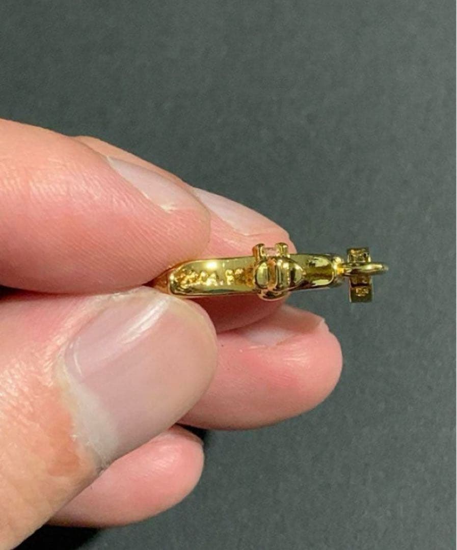 22k ベビーファット　ダイヤ　ネックレストップ