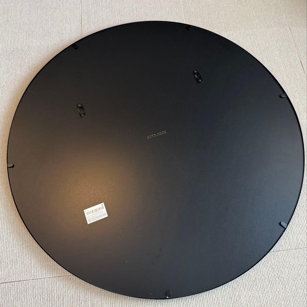 【定価3万円】ZARA  ブラックメタルフレームラウンドミラー