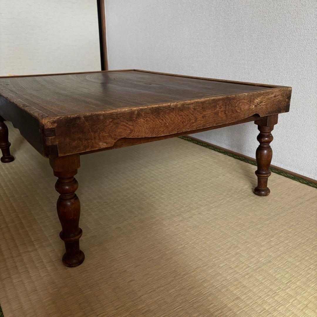 レトロ　木製　テーブル　机　ちゃぶ台　昭和　大正　天然生活　インテリア　カフェ