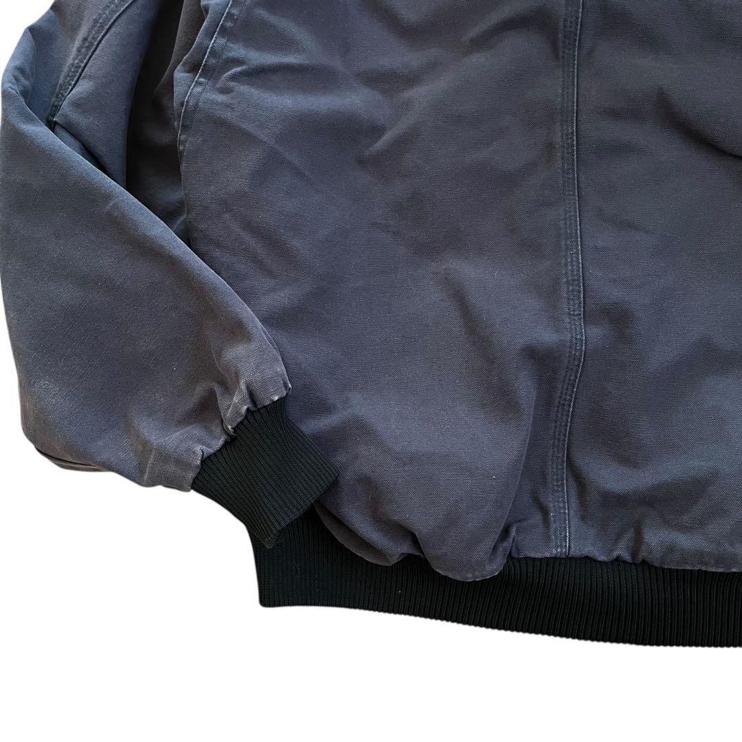 BERNE アクティブジャケット 企業ロゴ M フェード ダック地 短丈 古着
