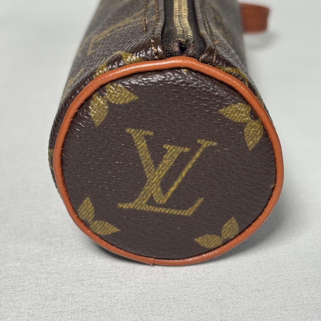 美品 ルイヴィトン マルチケース 小物入れ パピヨンポーチ モノグラム ブラウン