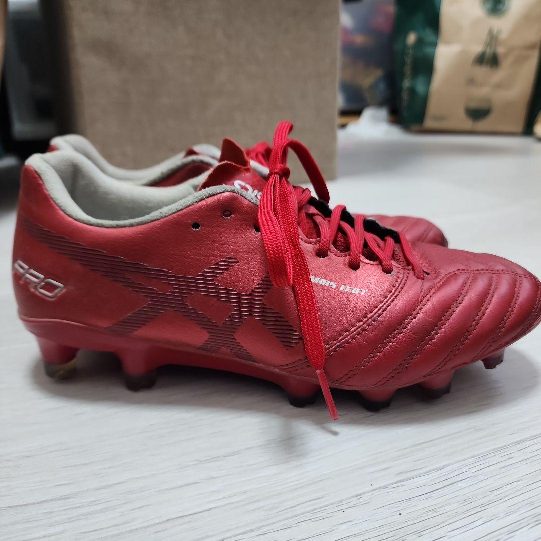 asics PRO サッカースパイク 赤　23㎝