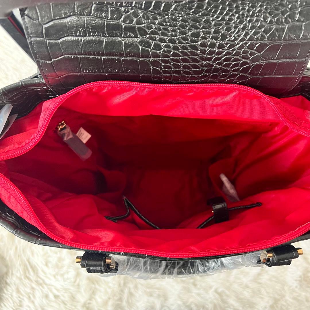 【新品未使用】SWANY スワニー キャリー クロコ型押し 黒 ４輪 Lサイズ