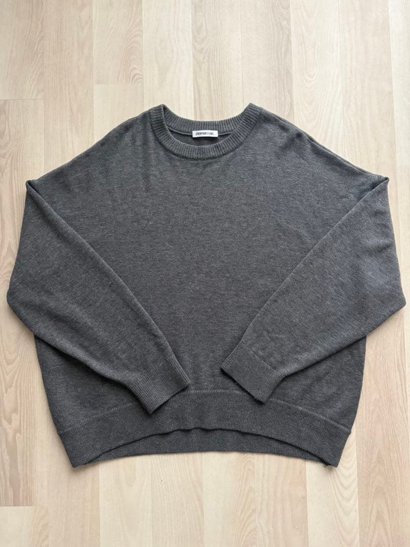 ねるねる様　EVERYDAY LIKE ベーシックニット グレー