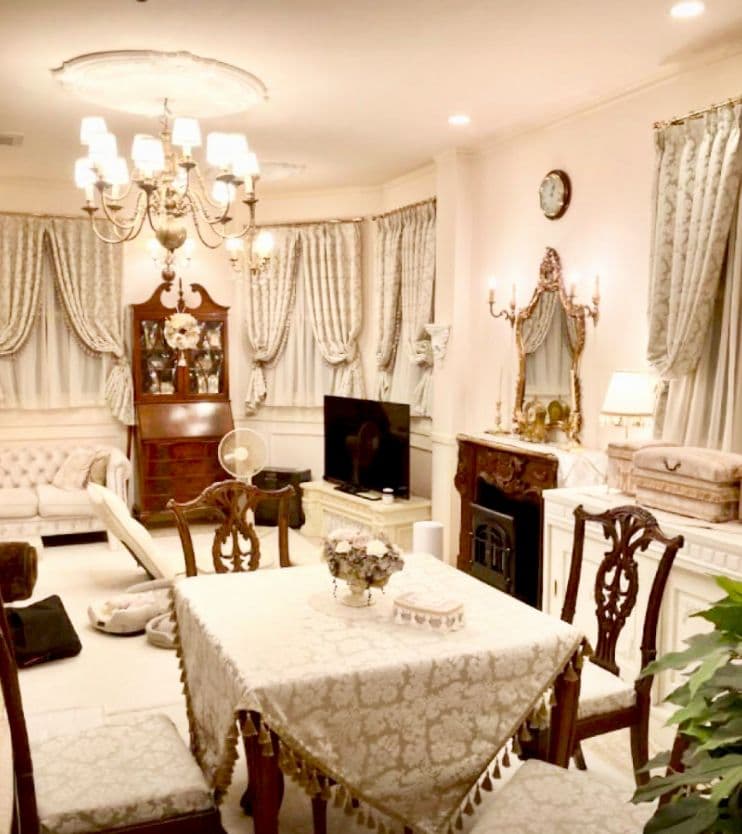 Handmadeエレガントなダマスク柄テーブルクロス