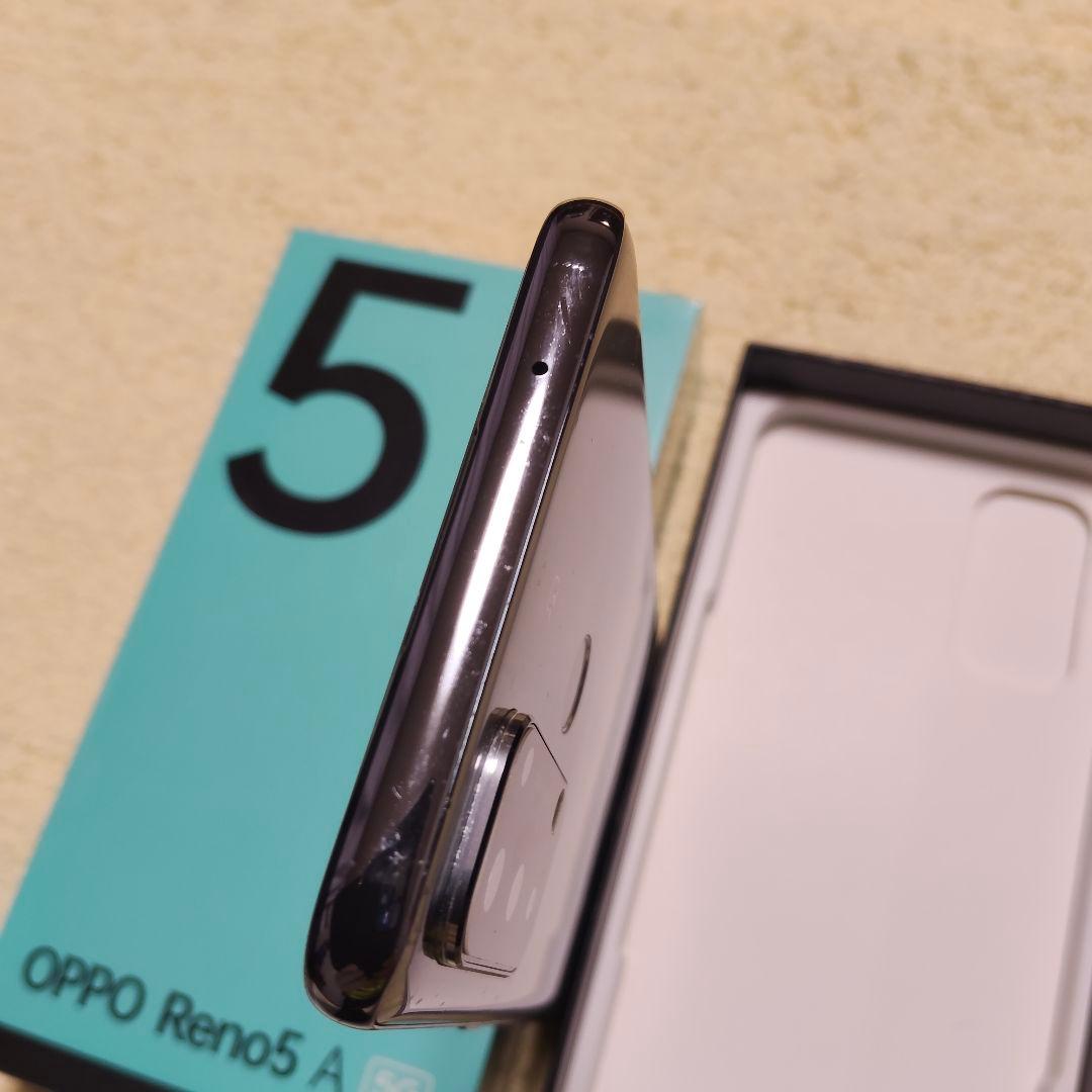 OPPO Reno 5 A 5G ブラック 本体 自動通話録音対応