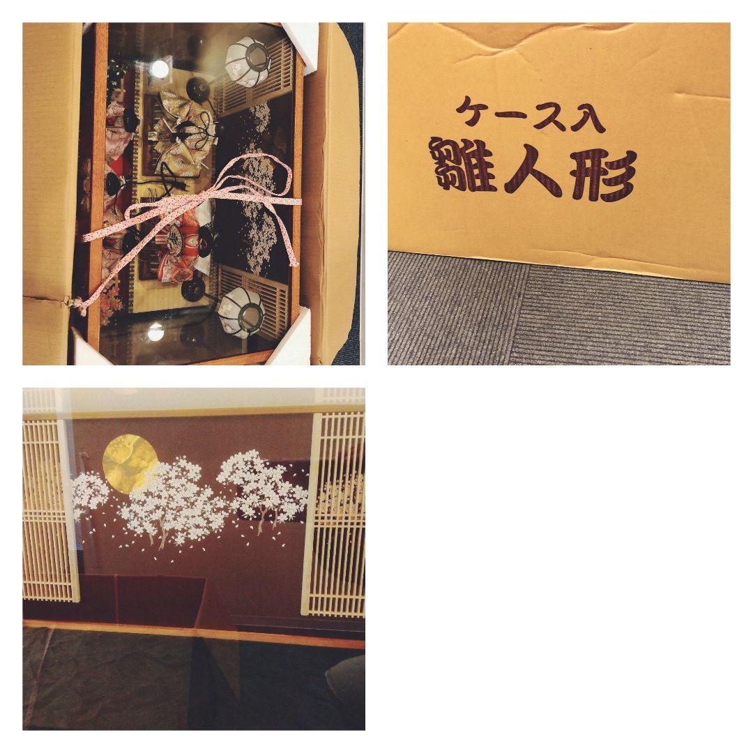 雛人形5人飾りガラスケース
