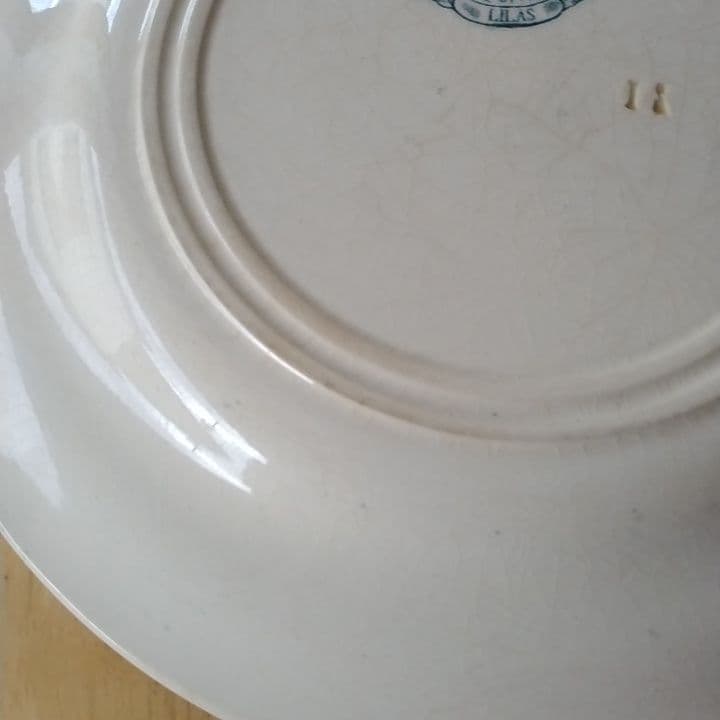 フランスアンティーク　ジアン　LILAS　ディナー皿