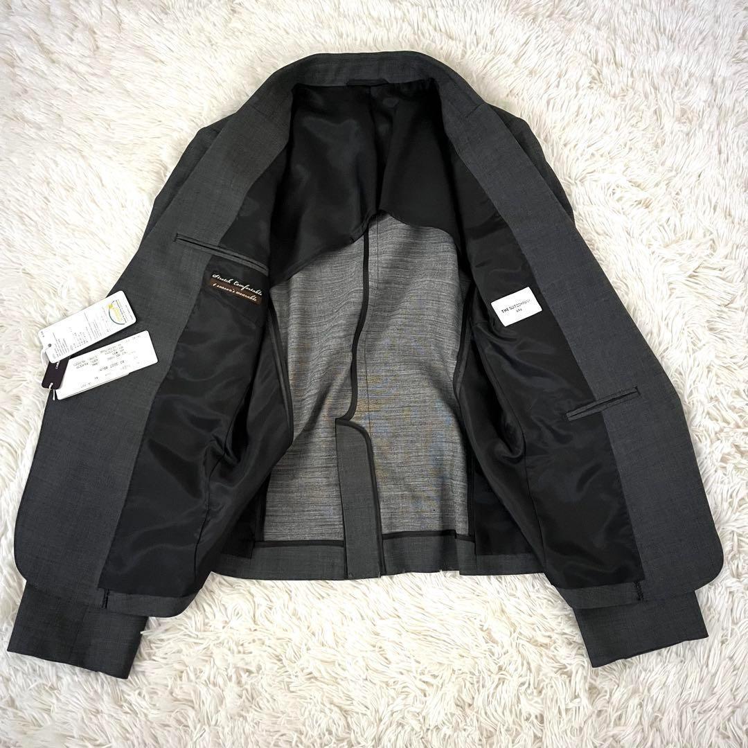 新品タグ付 スーツカンパニー ウォッシャブル 4seasonスーツ グレー 40