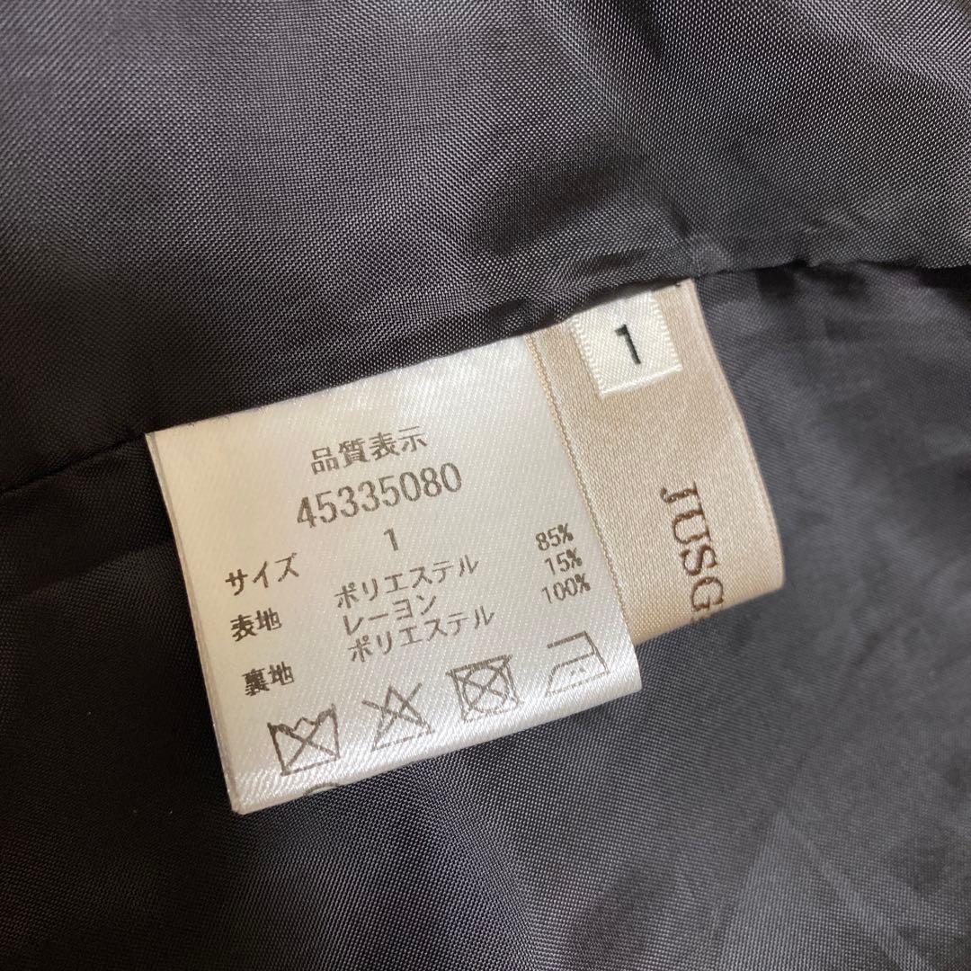 JUSGLITTYサイドプリーツミニスカート 黒　S