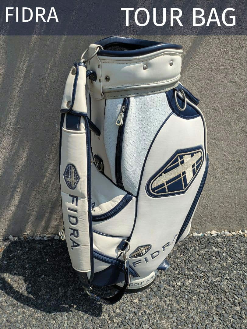 フィドラ大型キャディバッグ中古メンズFIDRAゴルフクラブバッグオシャレ