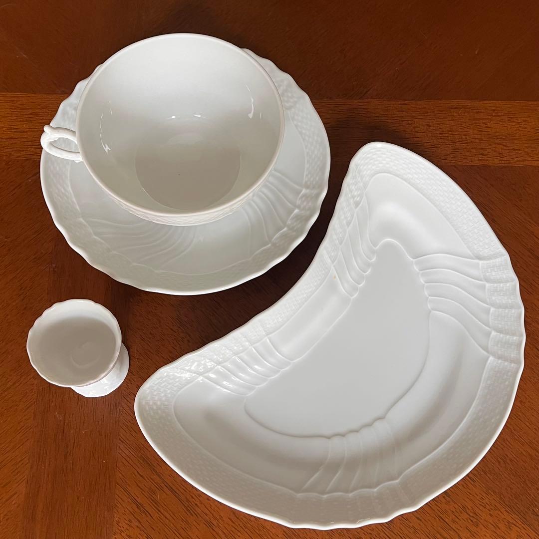 【美品】リチャードジノリ★ベッキオホワイト★モーニングセット