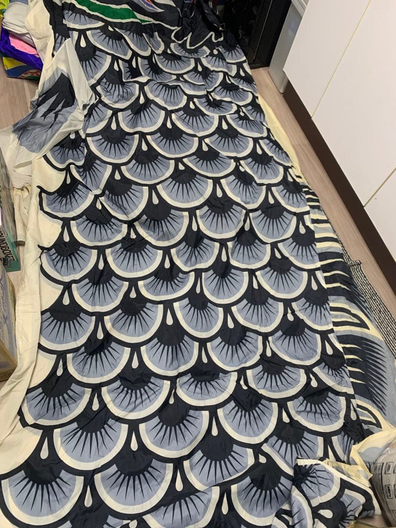 鯉のぼり　正鯉　黒　8m　使用品　こいのぼり