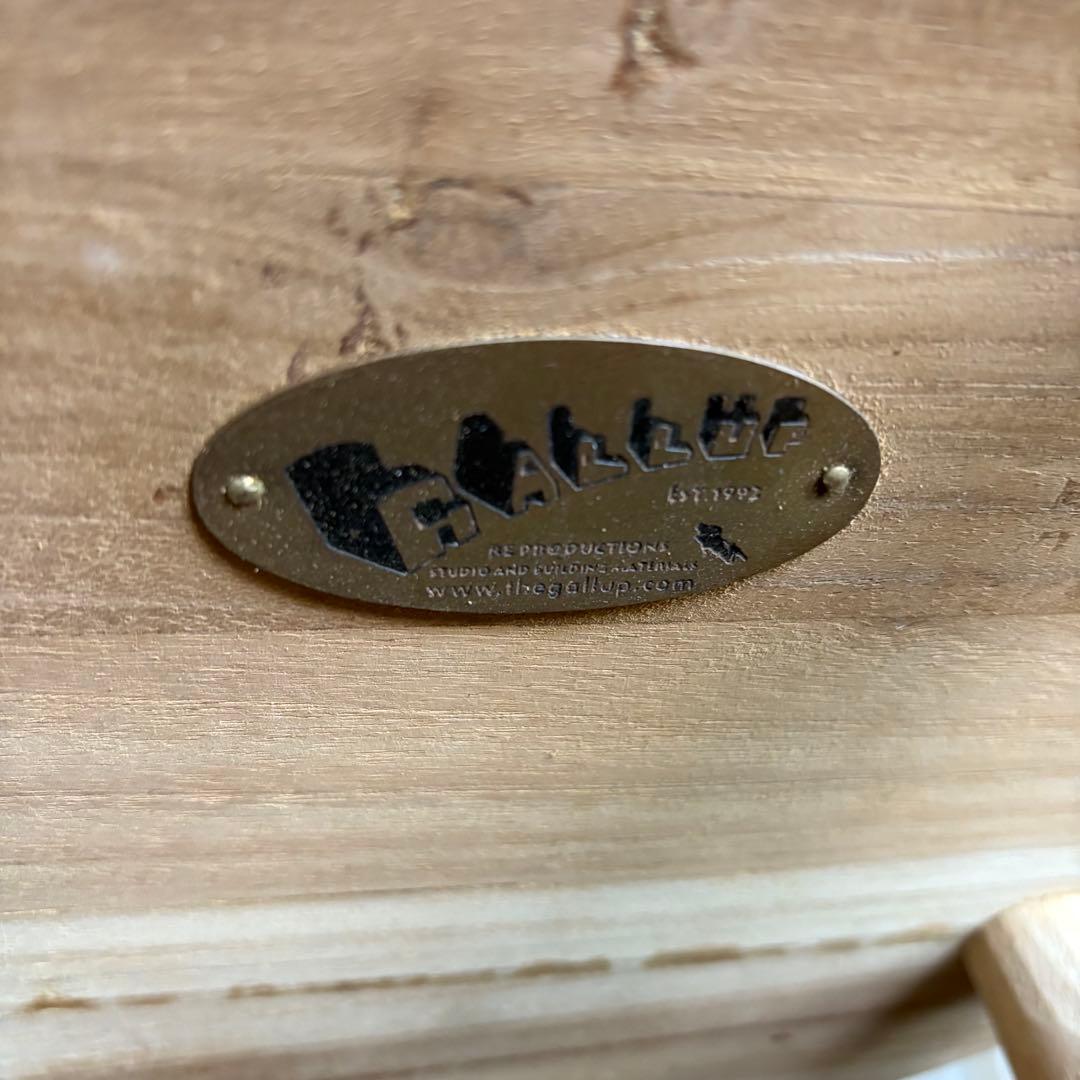 GALLUP ギャラップ　チーク ラウンドトップ スツール　30インチ　②