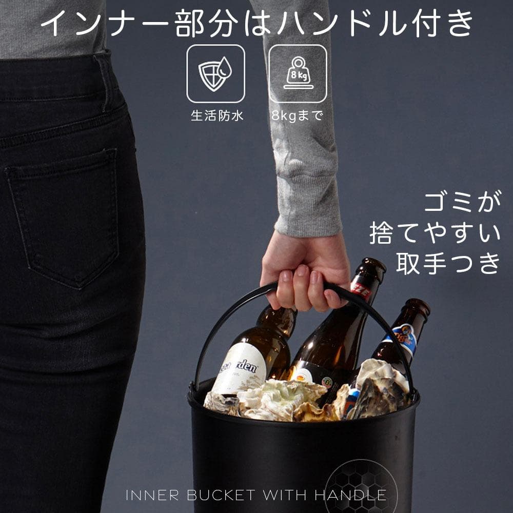蓋付き ゴミ箱 缶型 自動開閉式ゴミ箱 センサー全自動開閉 ホワイト 容量6L