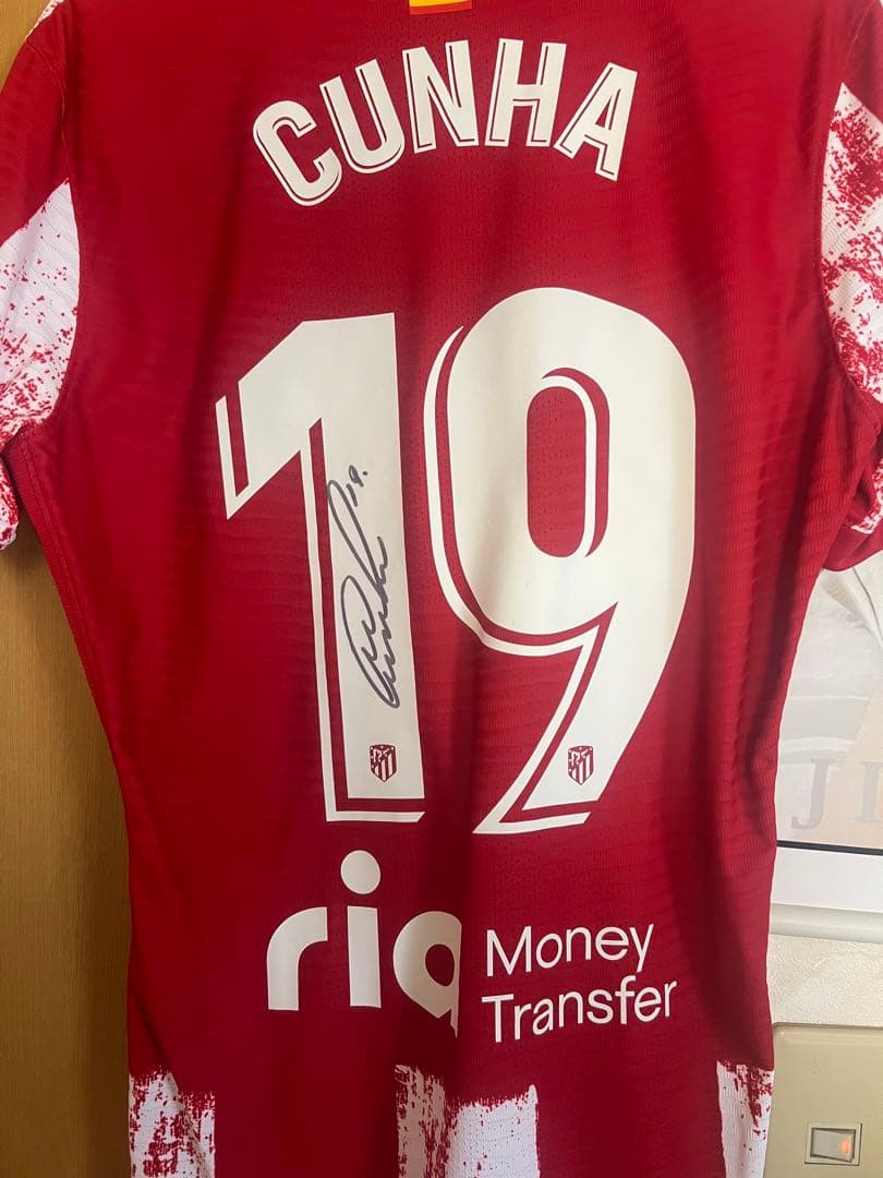 支給品　マテウス・クーニャ　直筆サインユニフォーム　マンチェスターU