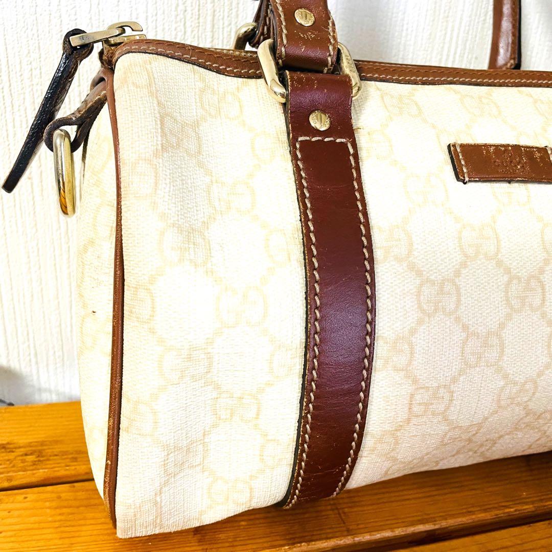 専用꧁美 品꧂ GUCCI グッチ ミニボストン GGスプリーム ハンドバッグ