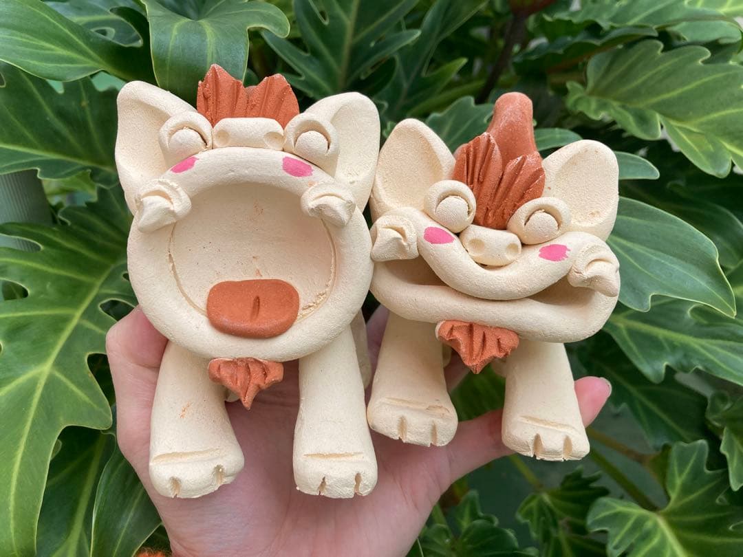 シーサー　魔除け　厄除け　御守り　笑顔　置物　陶器　沖縄　守神