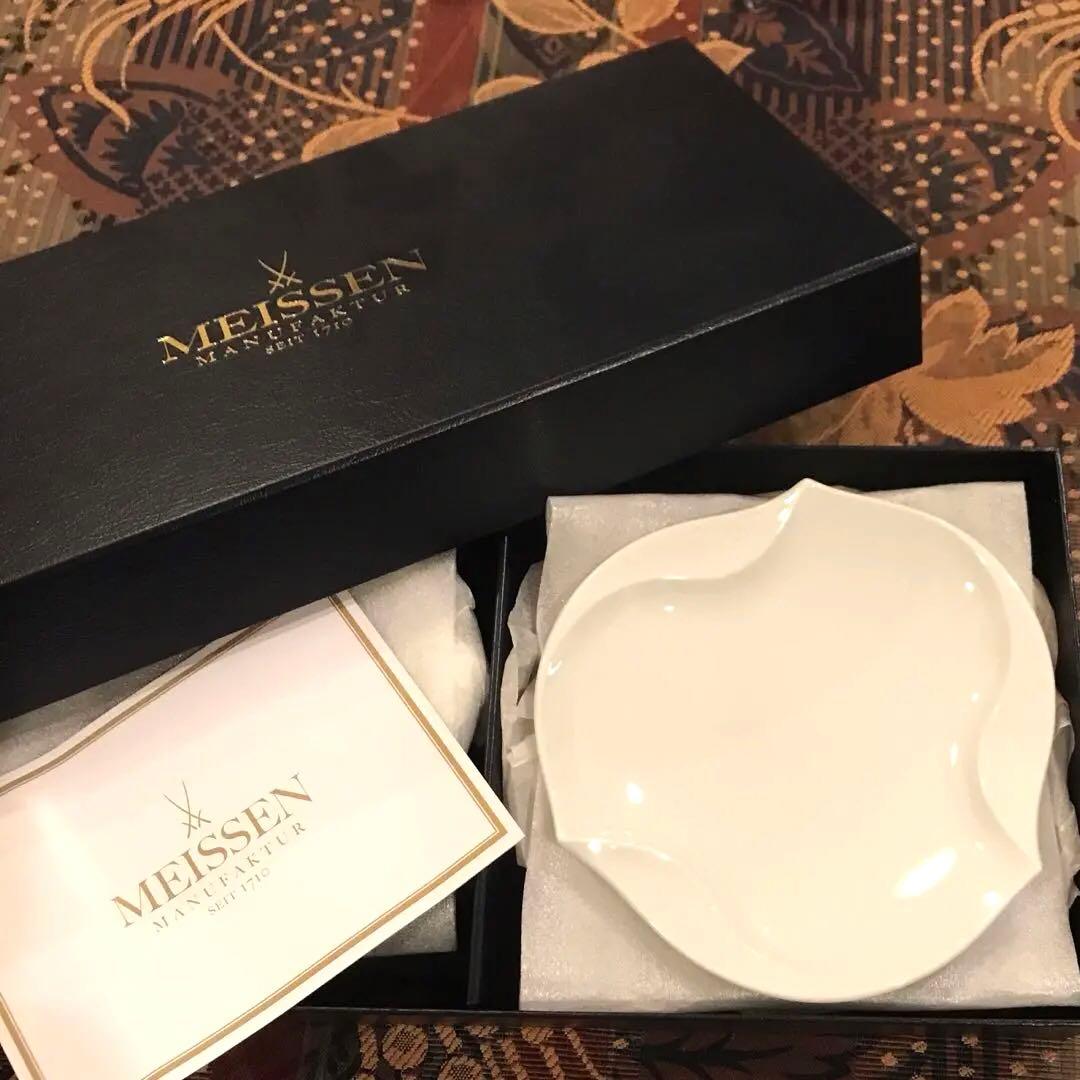 マイセン☆お皿ペアセット　波の戯れシリーズ　新品未使用品‼️