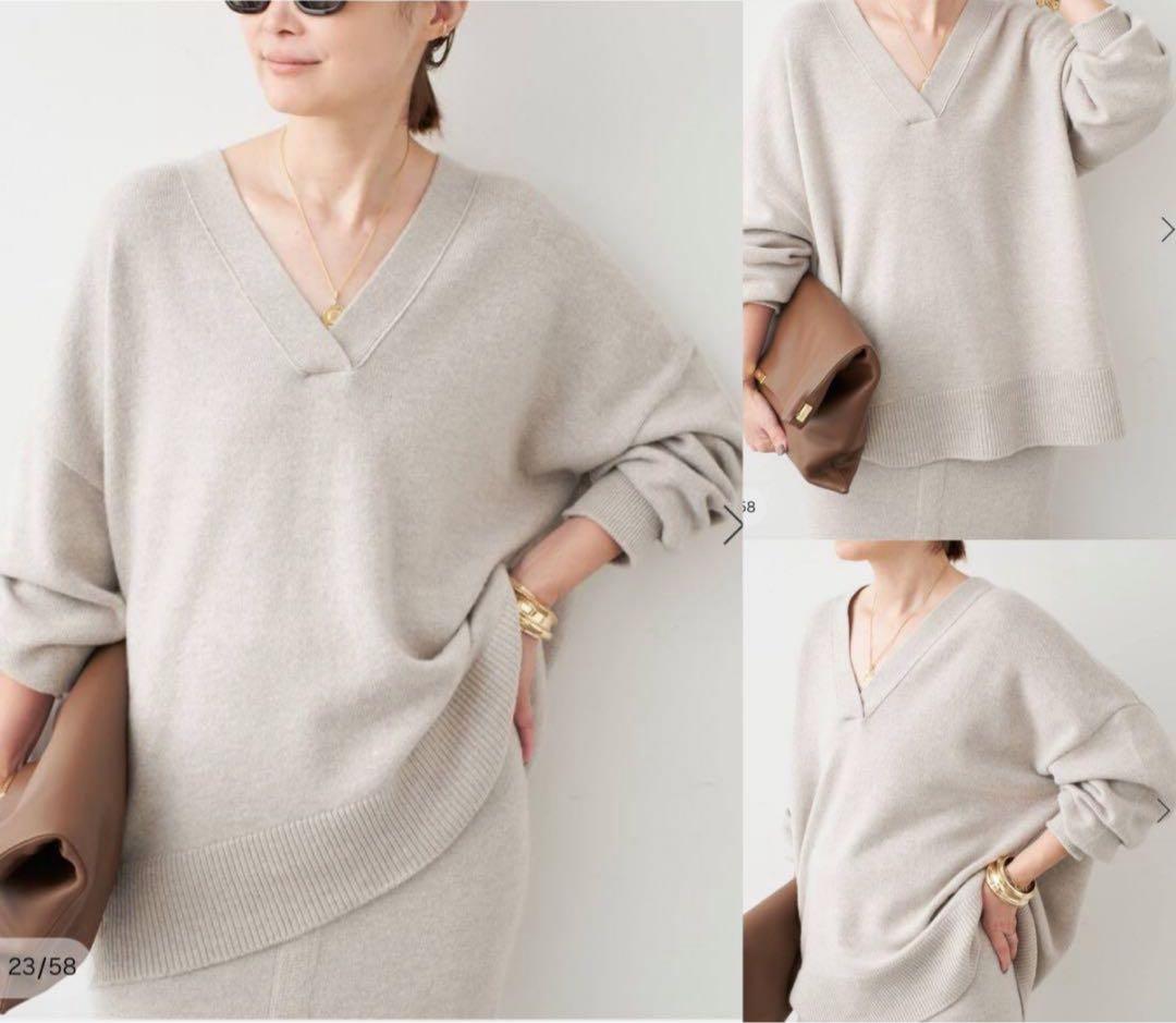 Deuxieme Classe 24AW OLBIA Vネック プルオーバー